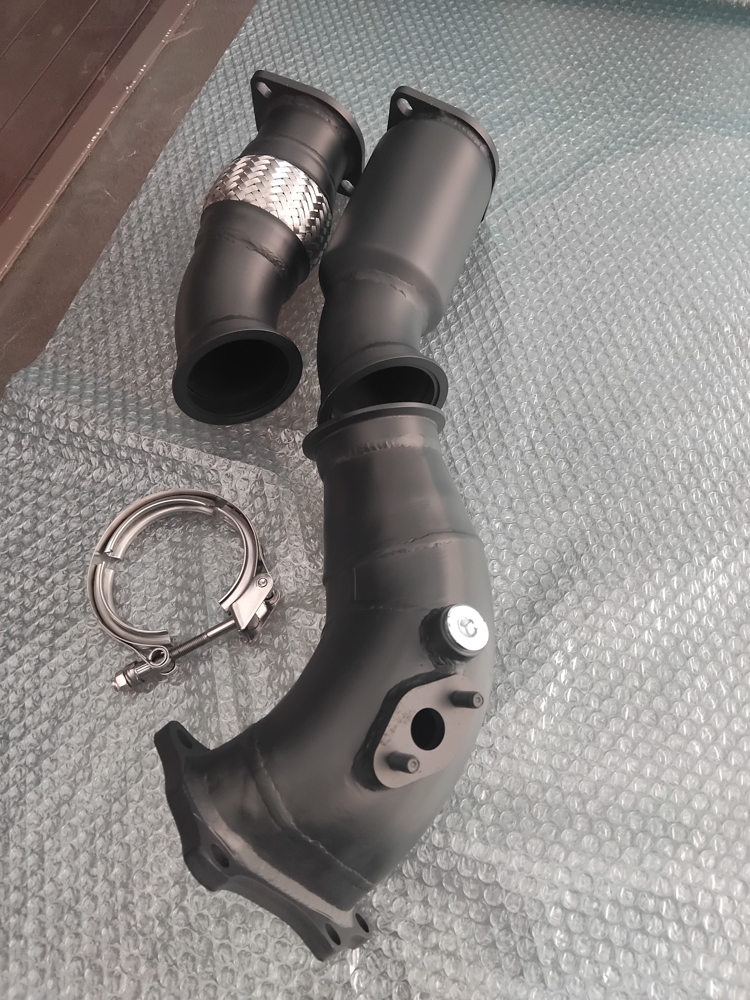 Kurts JZ Customs JZX110 / JZS171 Downpipe (With Removable Catalytic Converter)