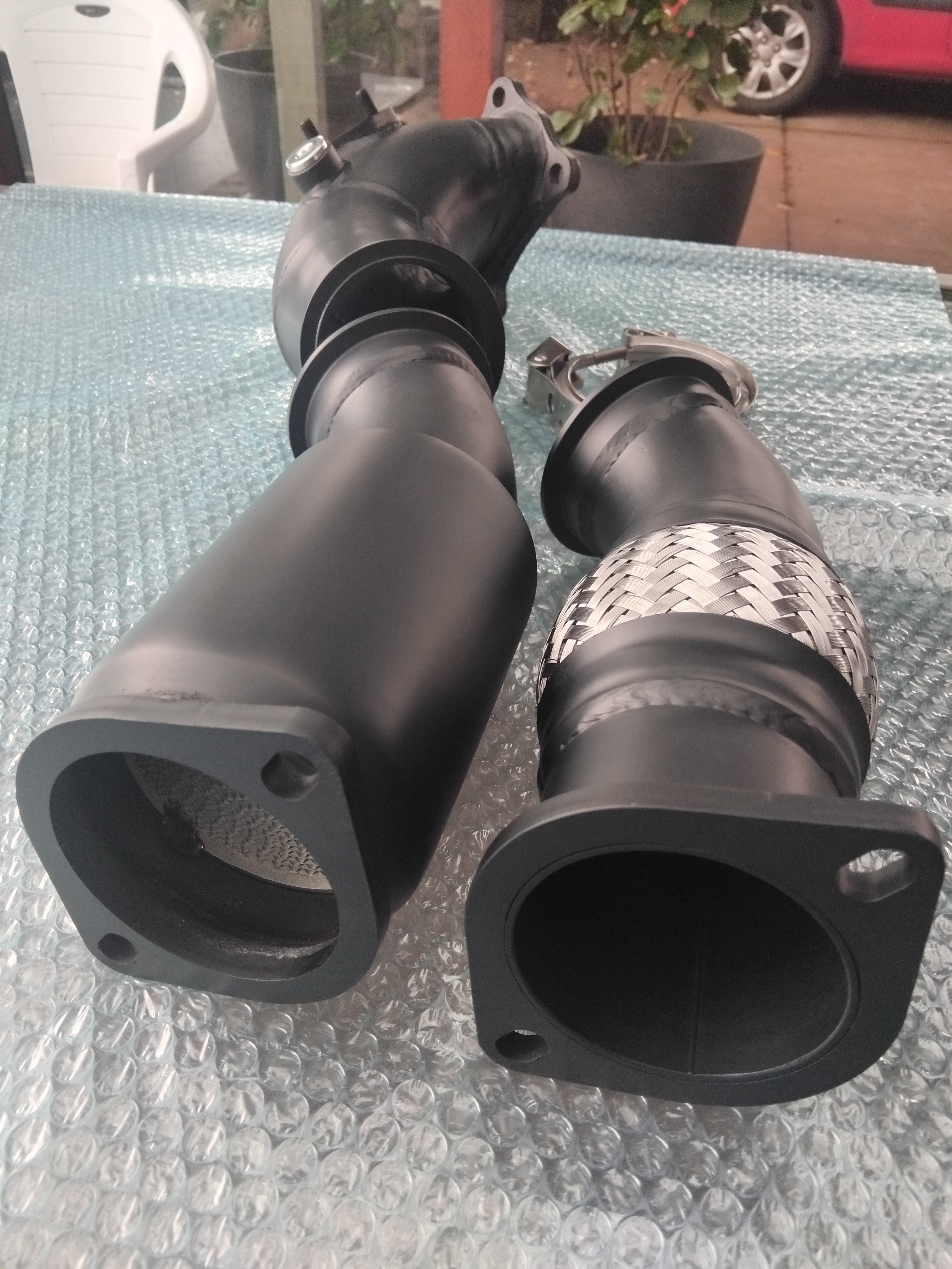 Kurts JZ Customs JZX110 / JZS171 Downpipe (With Removable Catalytic Converter)