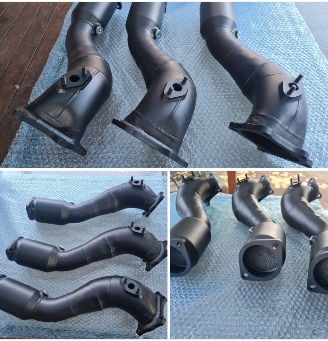 Kurts JZ Customs JZX110 / JZS171 Downpipe (With Catalytic Converter)